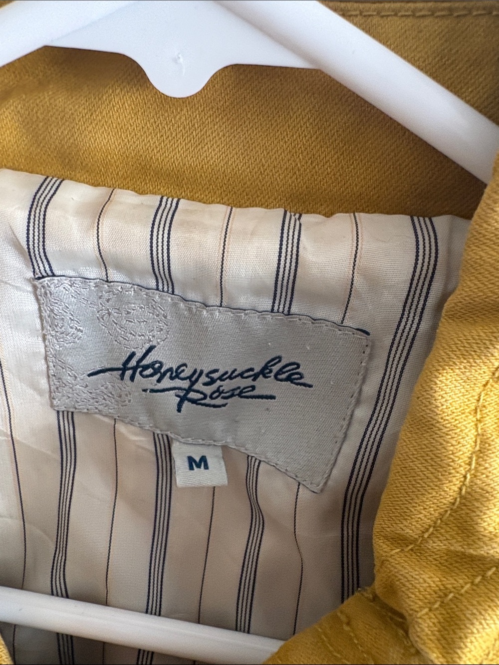 Women's Mustard Yellow Trench Coat by - Picture 2 of 4